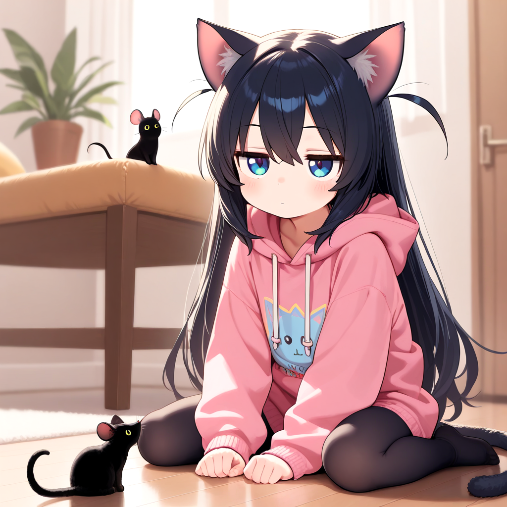 ケモ神様にねこ耳を着けてもらっちゃった♡【織慈ナルヨ】