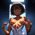はだけるスクール水着 2枚目