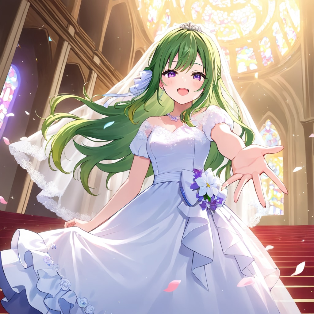 緑髪の花嫁さん