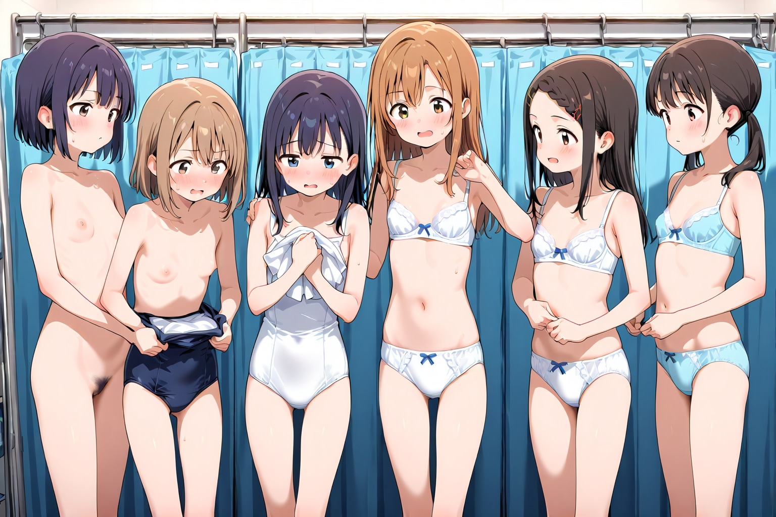 お着替え中
