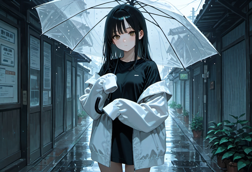 傘越しの沈黙