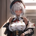軍服にベレー帽のユーリカさん 2枚目