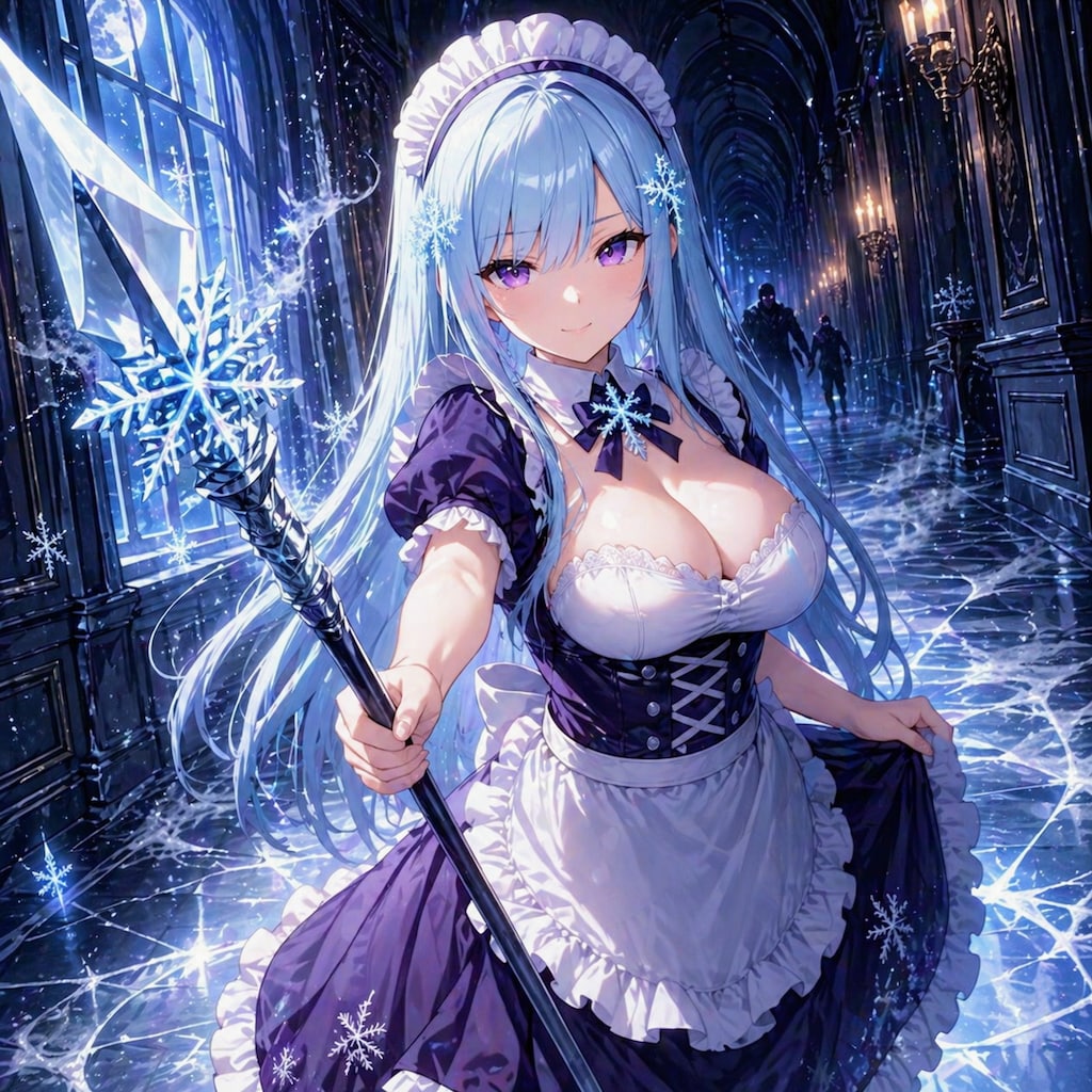 侵入者を撃退するスーパーメイドちゃん