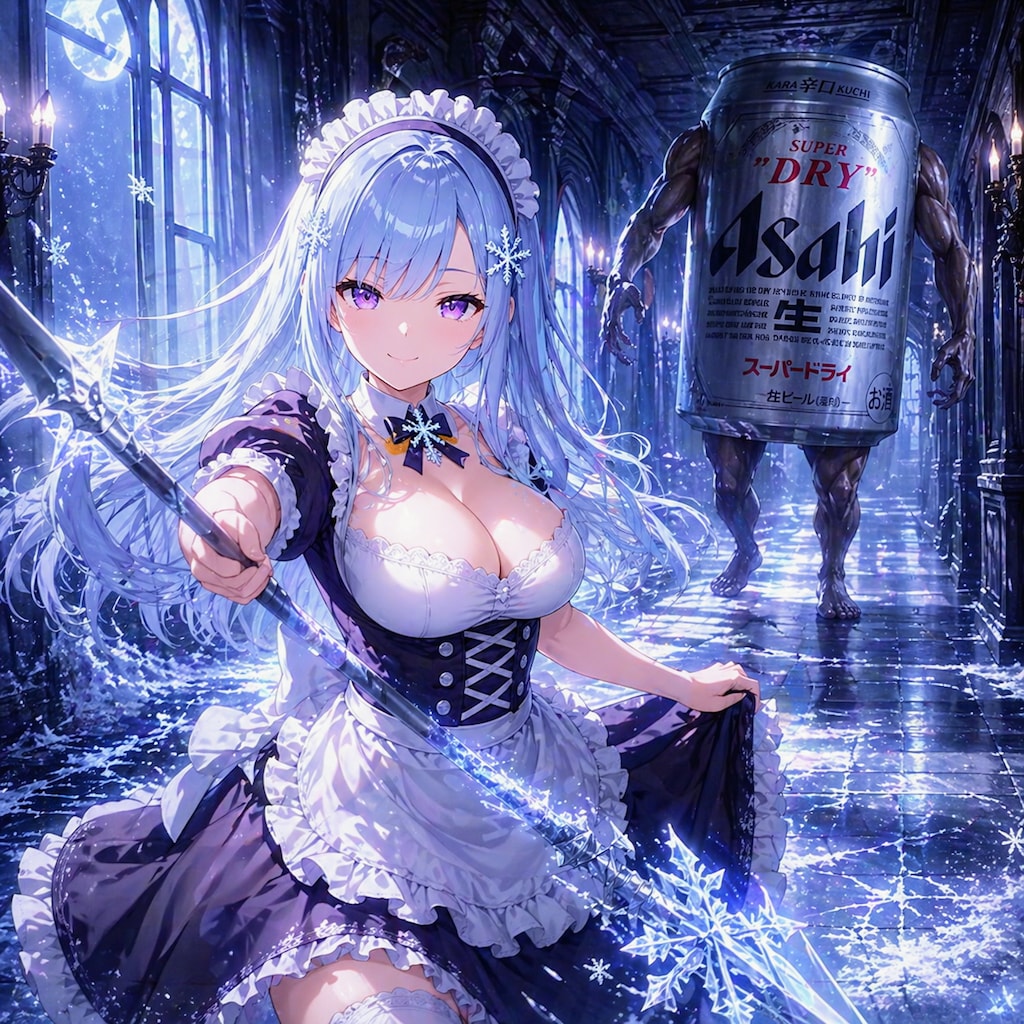 侵入者を撃退するスーパーメイドちゃん