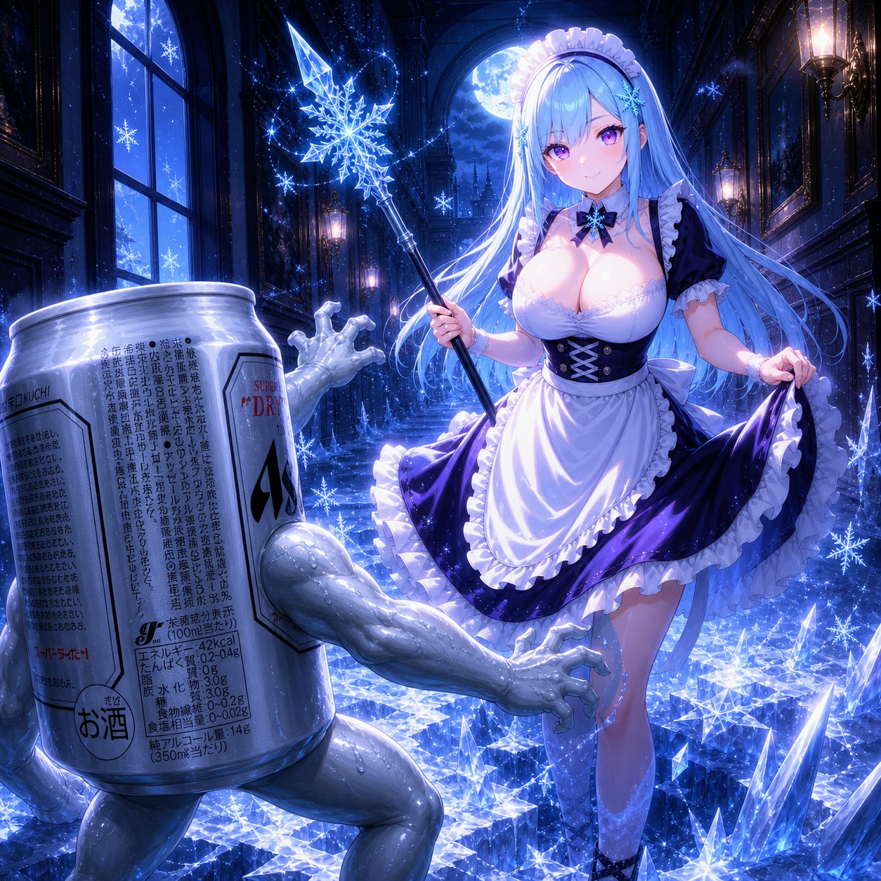 侵入者を撃退するスーパーメイドちゃん | の人気AIイラスト・グラビア
