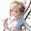 巫女と桜#3 3枚目