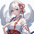 巫女と桜#3 2枚目