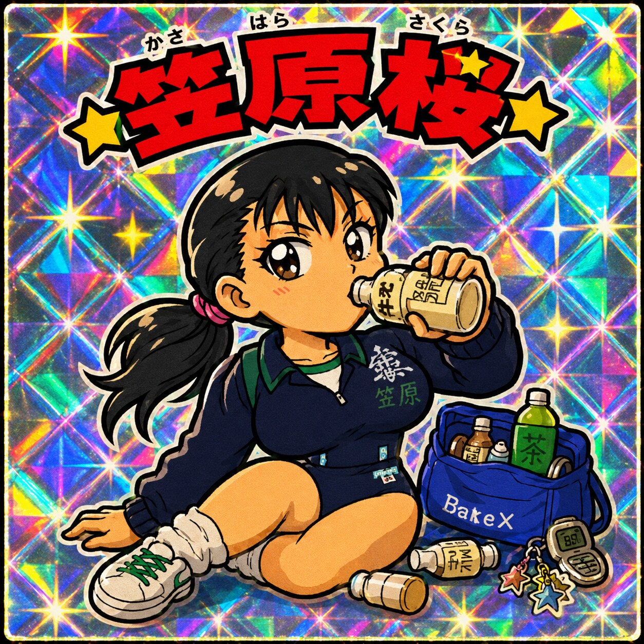 笠原桜のビックリマン風（AI生成） | の人気AIイラスト・グラビア