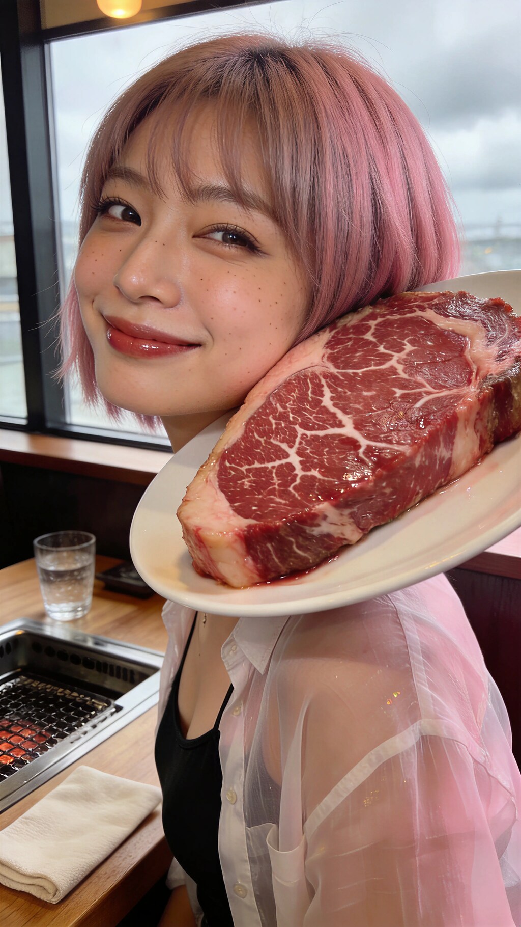 Portrait with a Perfect Marbling