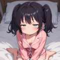 眠い女の子 2枚目
