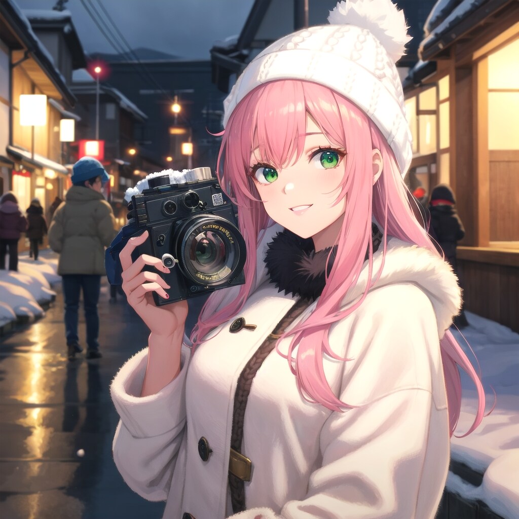 北海道・小樽運河での冬景色?