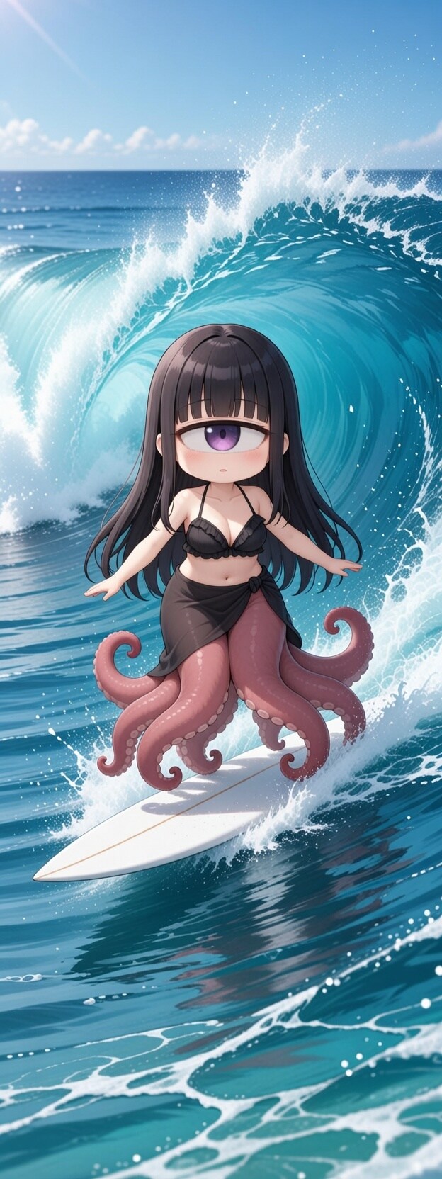 単眼スキュラちゃん.18　サーフィン