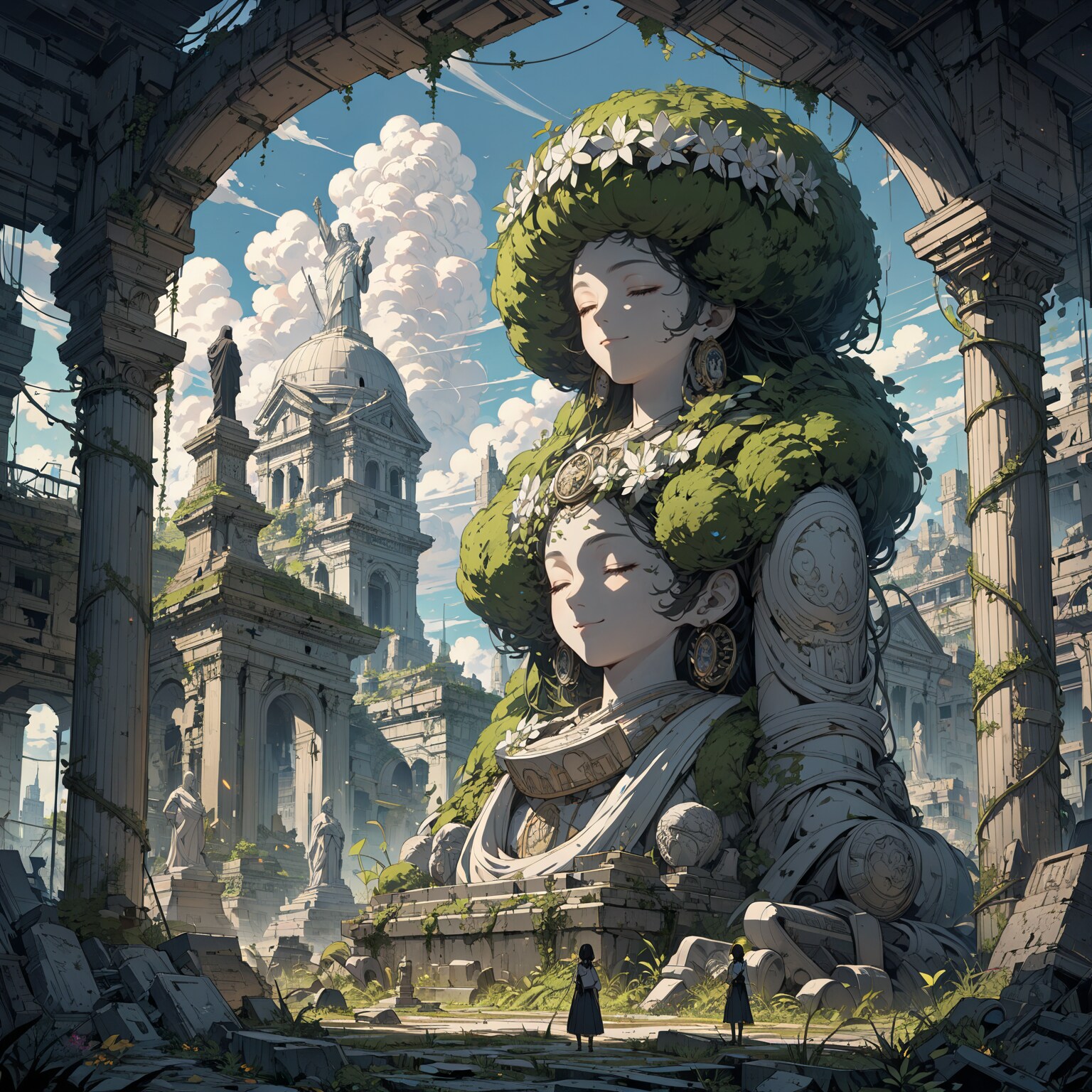 アフロの女神像 | の人気AIイラスト・グラビア