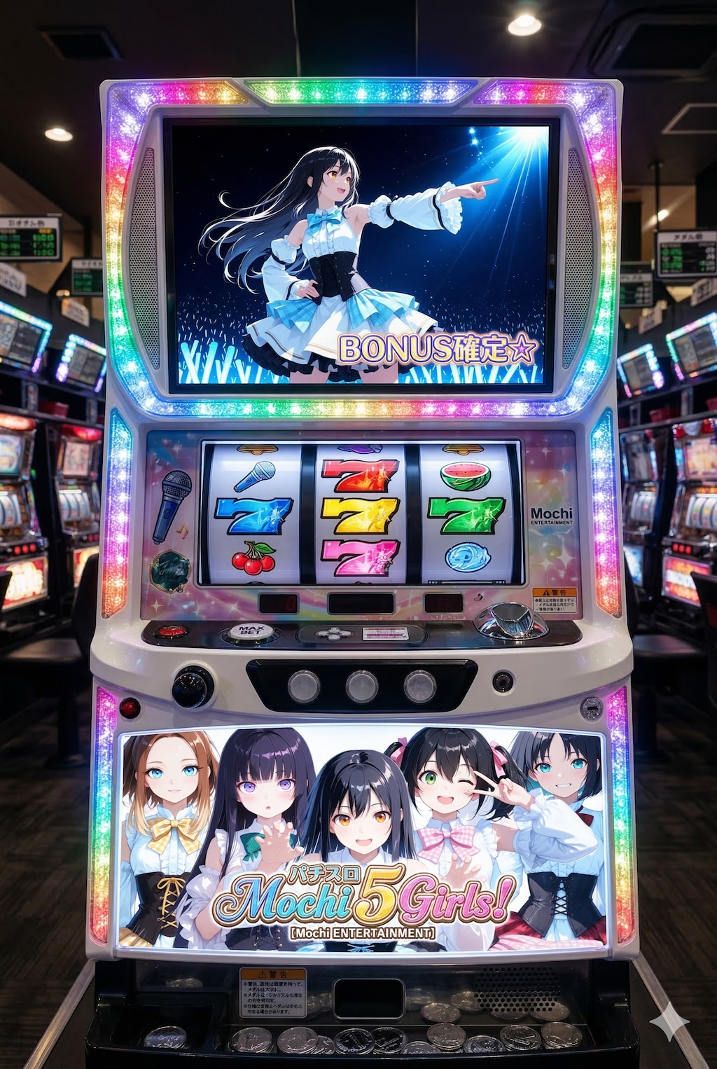 パチスロ　Mochi 5 Girls!