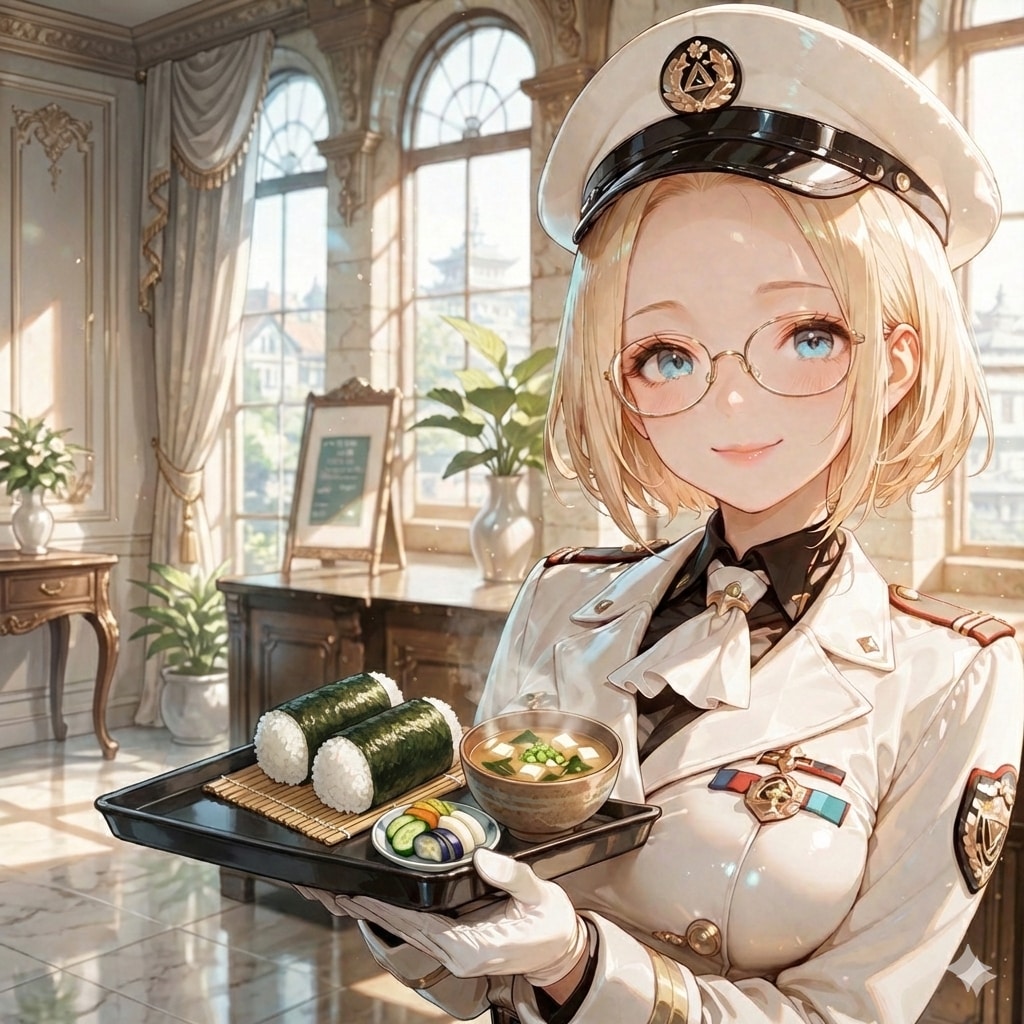 とある泊地の秘書娘・御結び定食 | の人気AIイラスト・グラビア