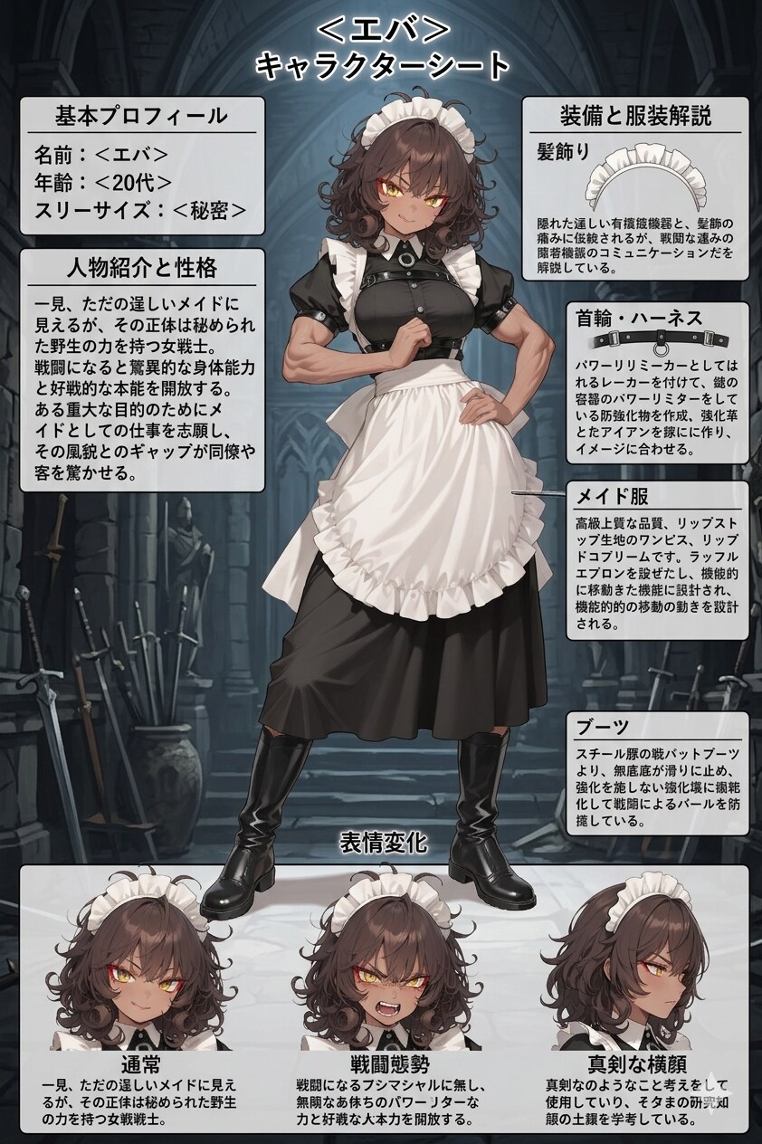 エバさんのキャラクターシート