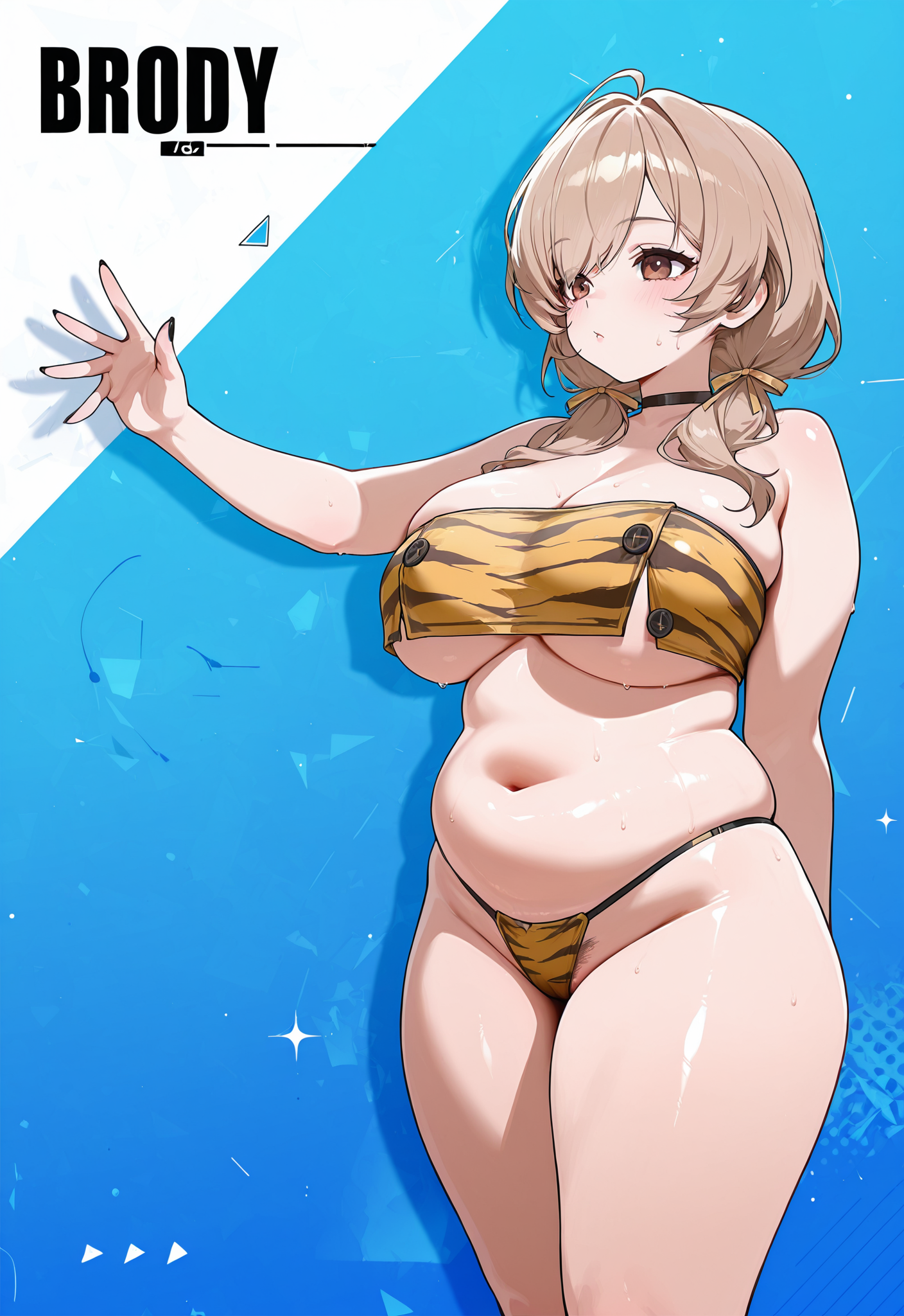 トラ柄ビキニブレッディ