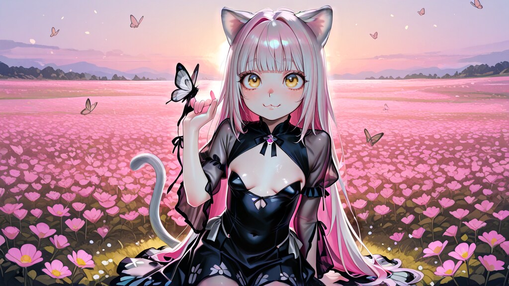 顔のプロンプト色々変えた蝶々