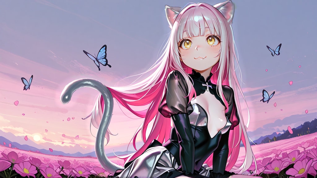 顔のプロンプト色々変えた蝶々