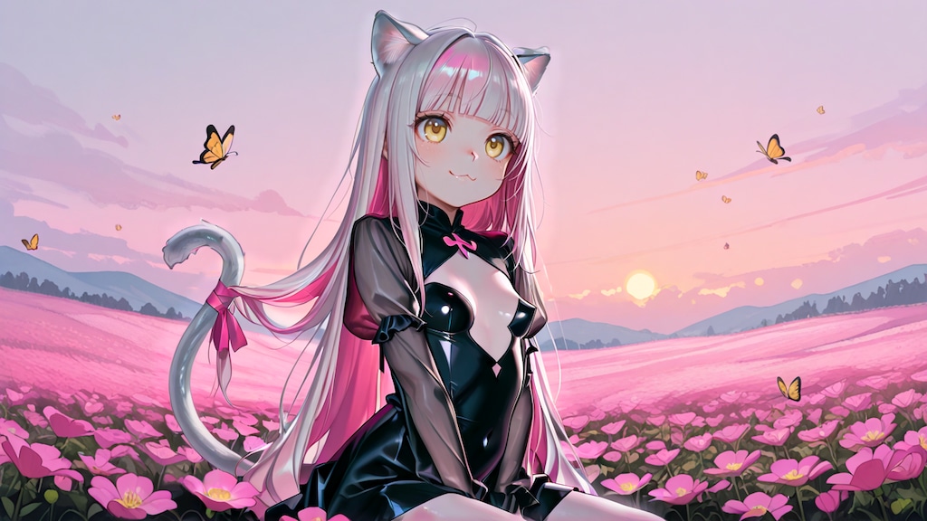 顔のプロンプト色々変えた蝶々