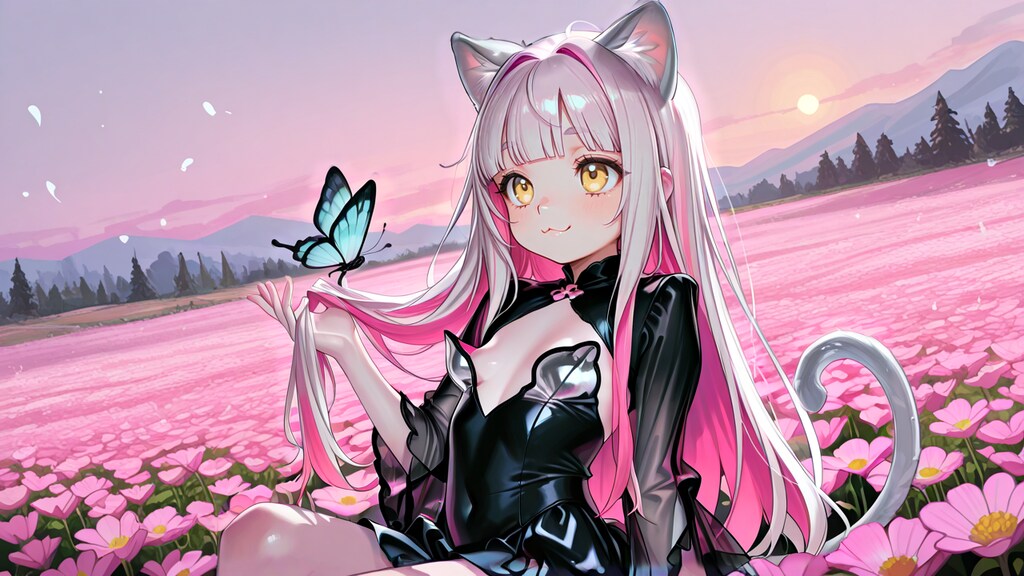 顔のプロンプト色々変えた蝶々