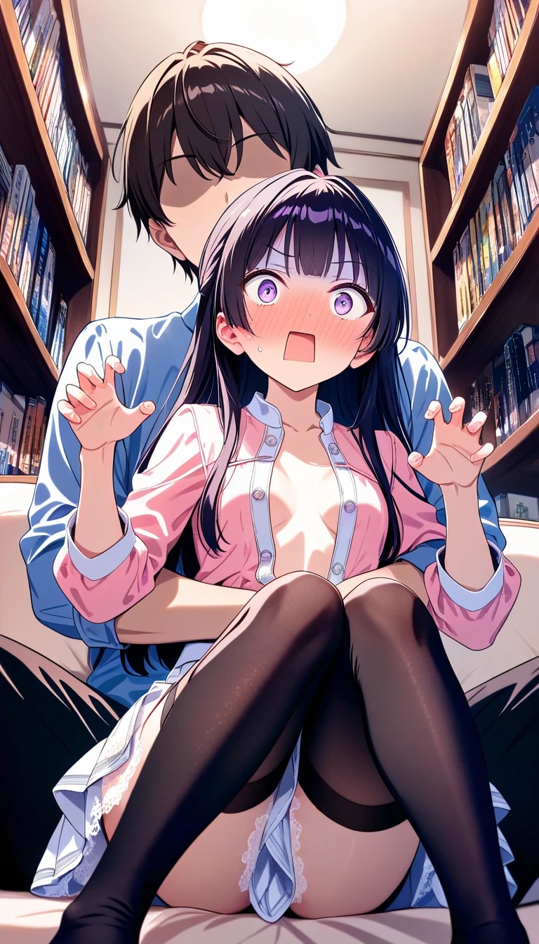 帰宅の声？『だ、だだだ誰か帰ってきちゃった……！？』カイリ（妹ちゃん） | の人気AIイラスト・グラビア