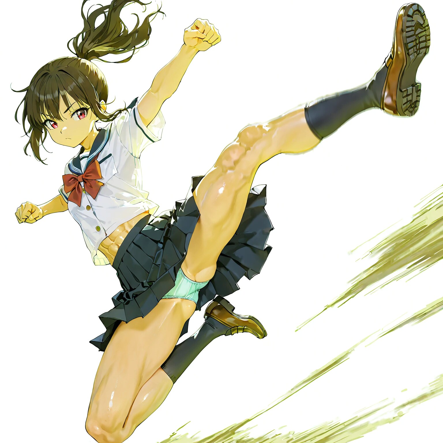 飛び蹴り！