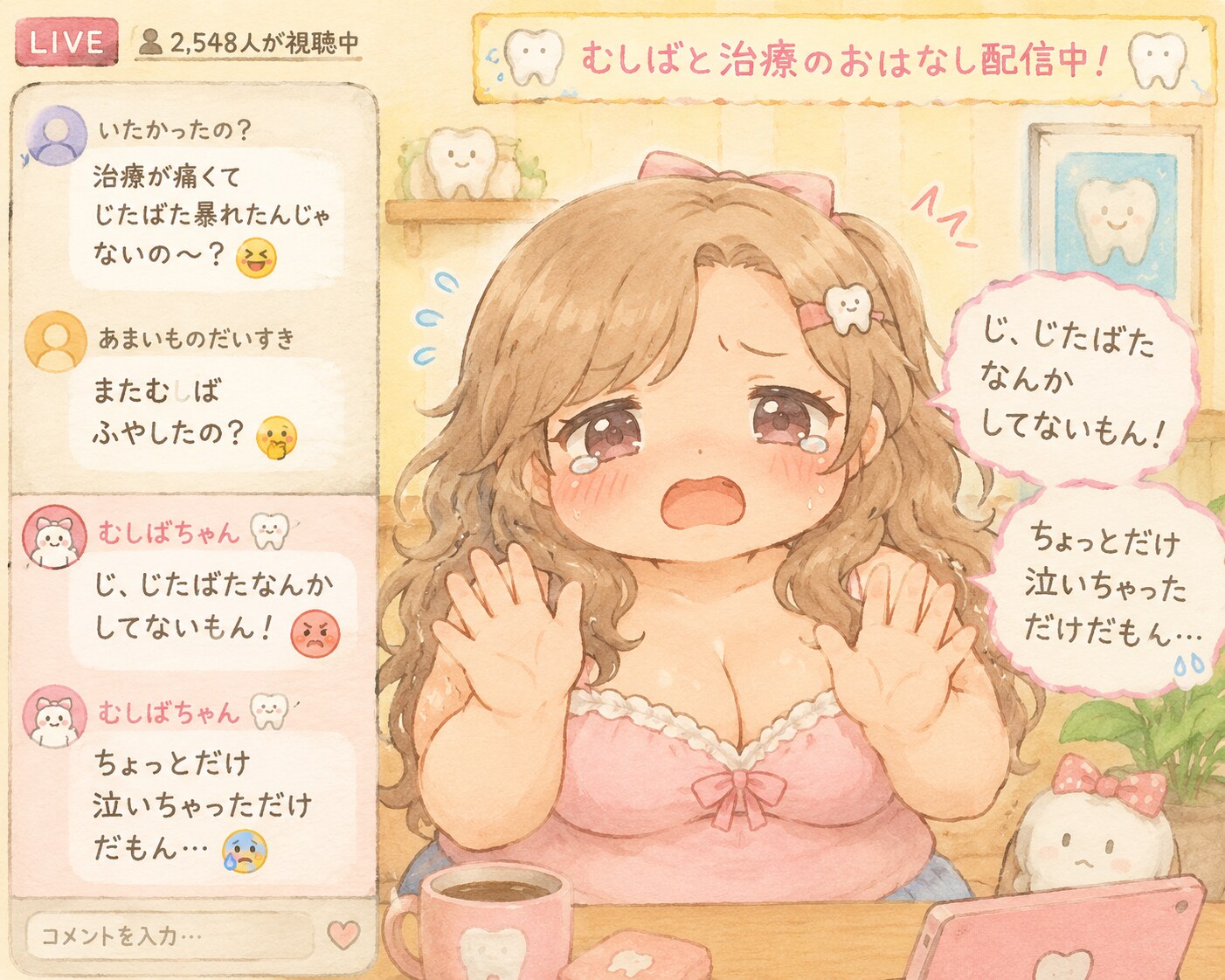 生配信であわあわ…