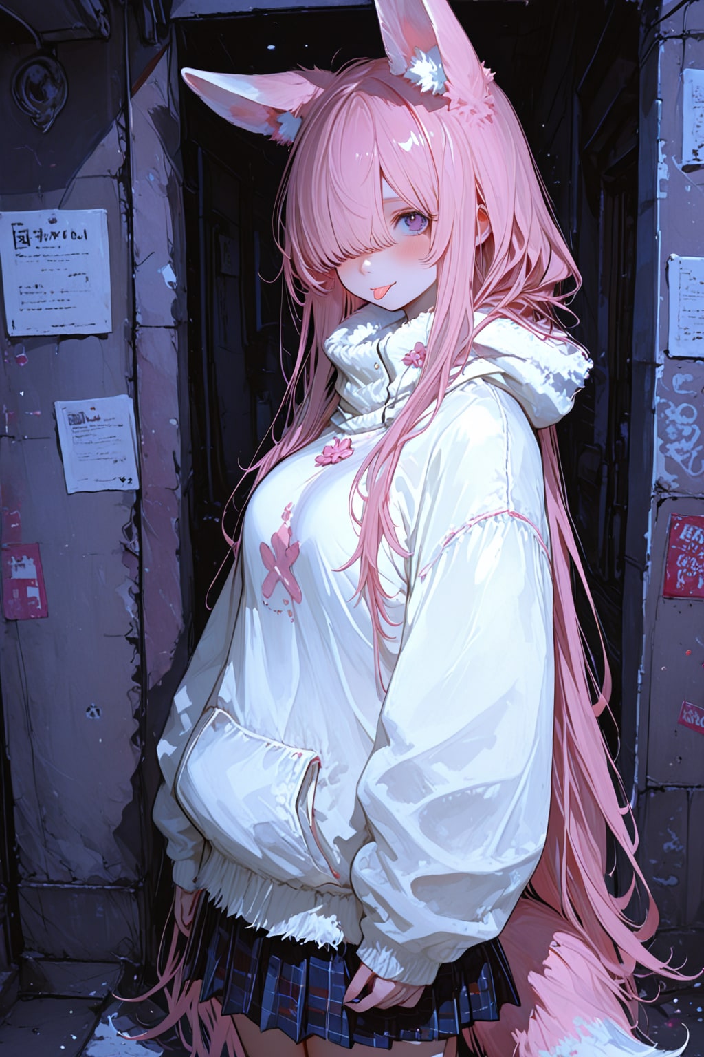 路地裏 | の人気AIイラスト・グラビア