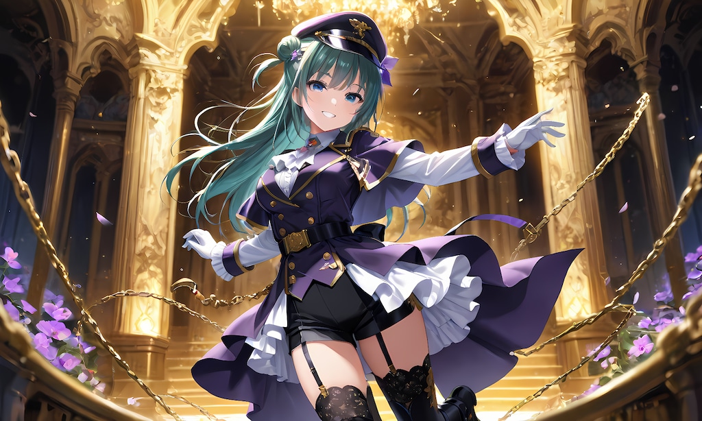 緑髪ロングちゃんはJKアイドル