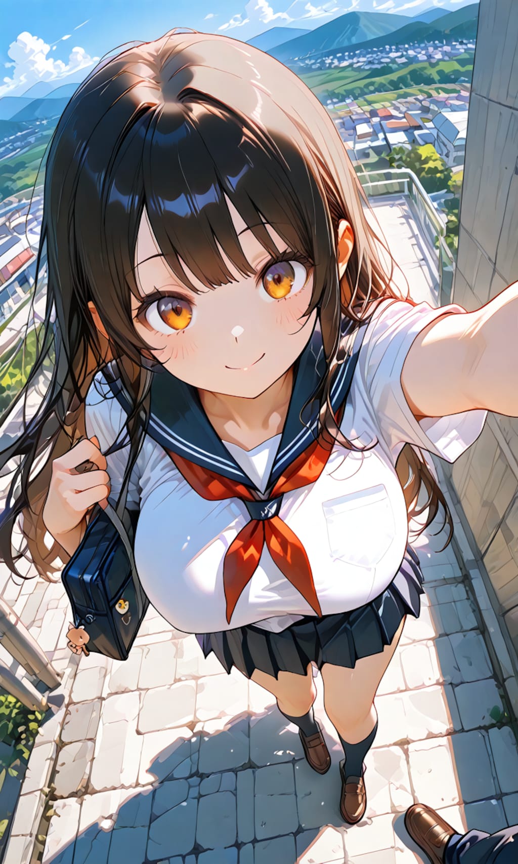 街が見える丘で
