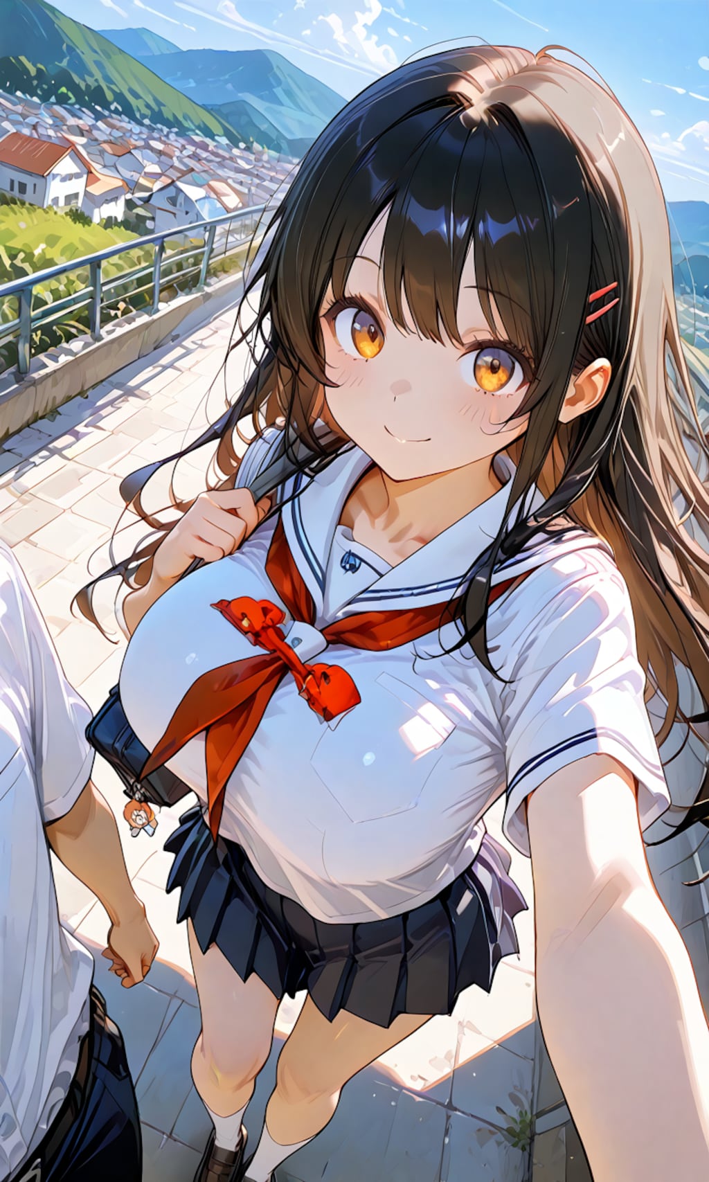 街が見える丘で