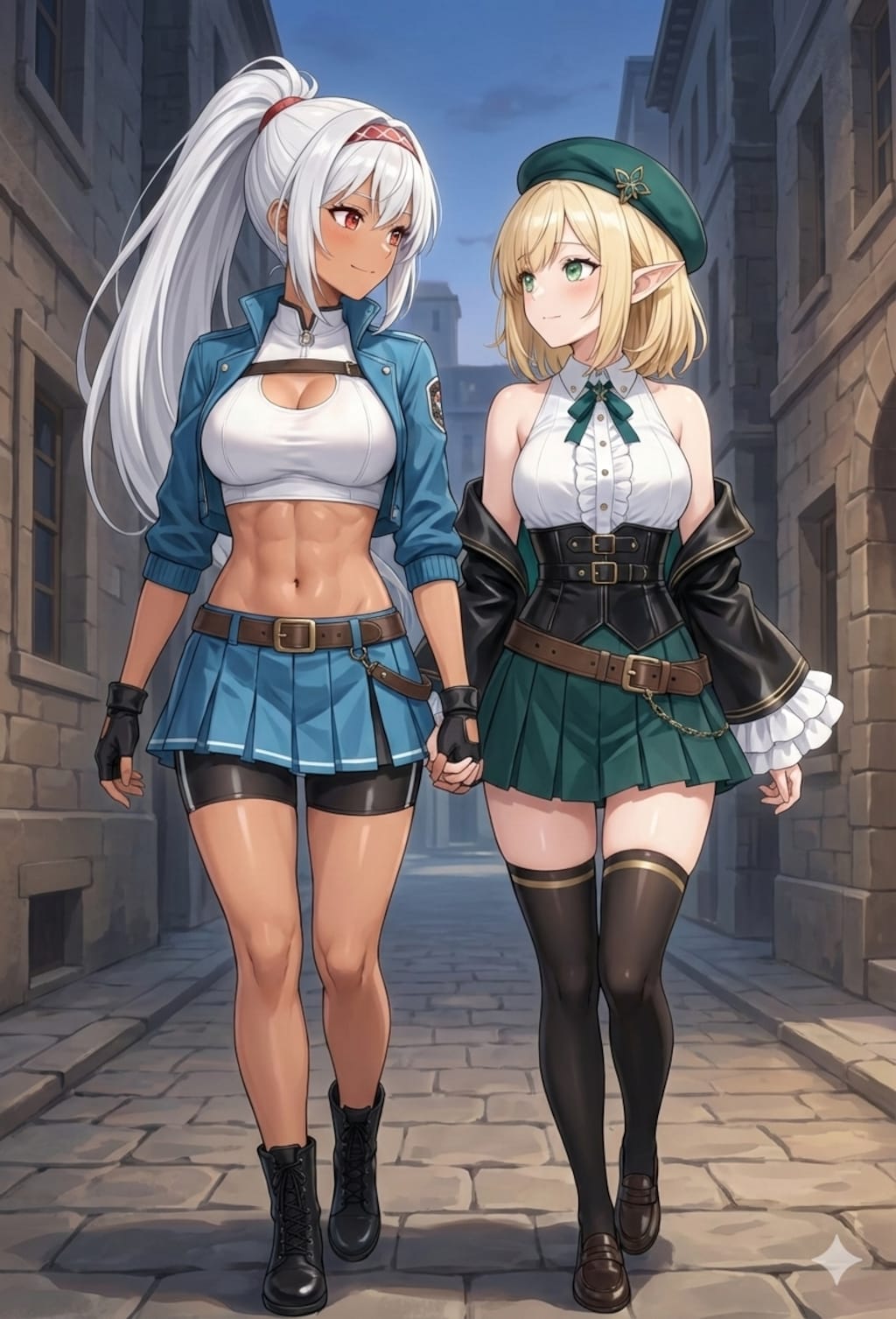 よその子エルフちゃんと褐色エルフさん