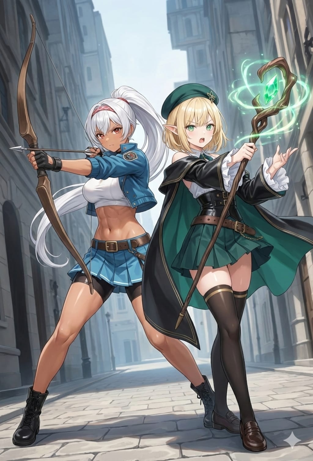 よその子エルフちゃんと褐色エルフさん