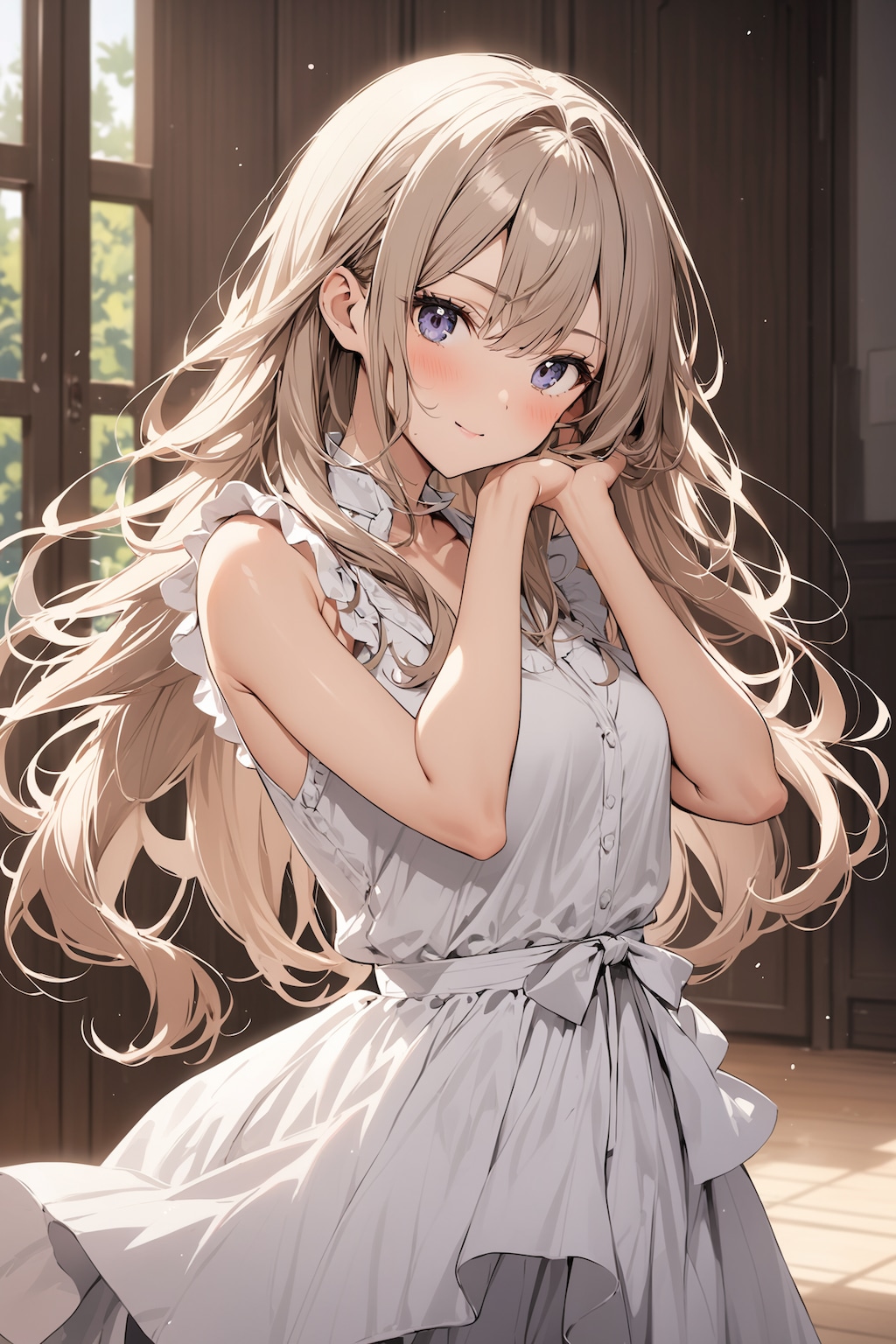 夏、はじまる予感♡（ノースリ、似合ってる……よね？）