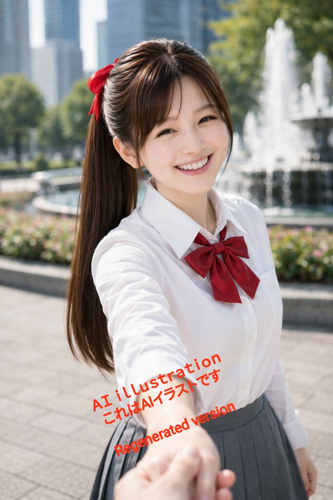 初恋のポニーテール美少女。  誰よりも綺麗な髪と、誰よりもまぶしい笑顔。 記憶のままでは描けないけれど──   AIイラストで、あの子を少しずつかわいくしていけたらいい。
