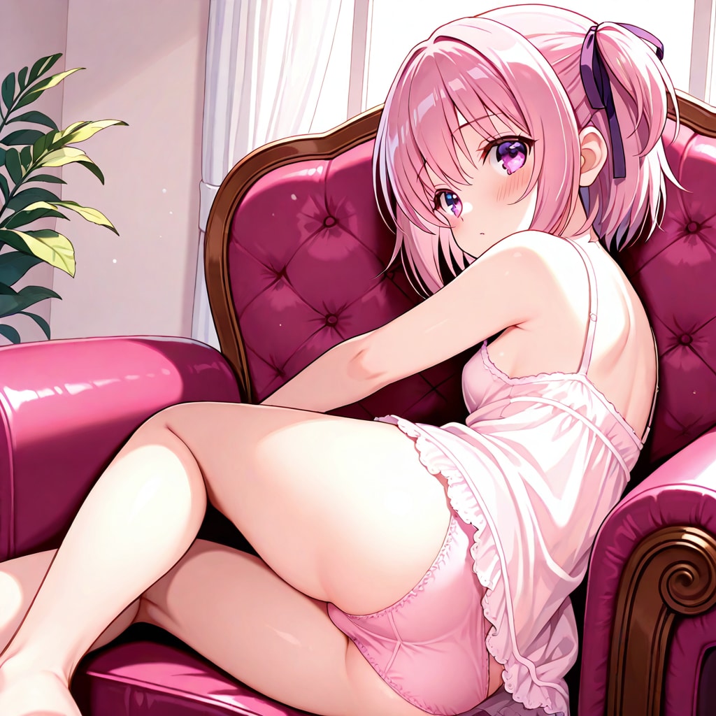 ピンク髪少女