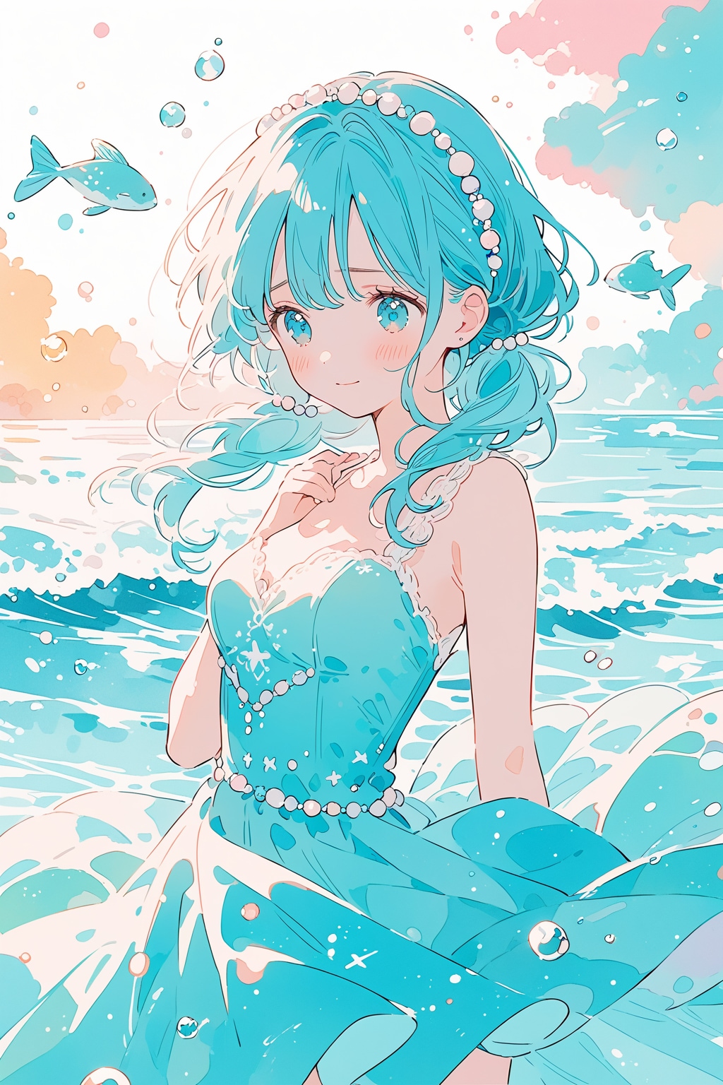 The ocean’s heart beats for everyone! | の人気AIイラスト・グラビア