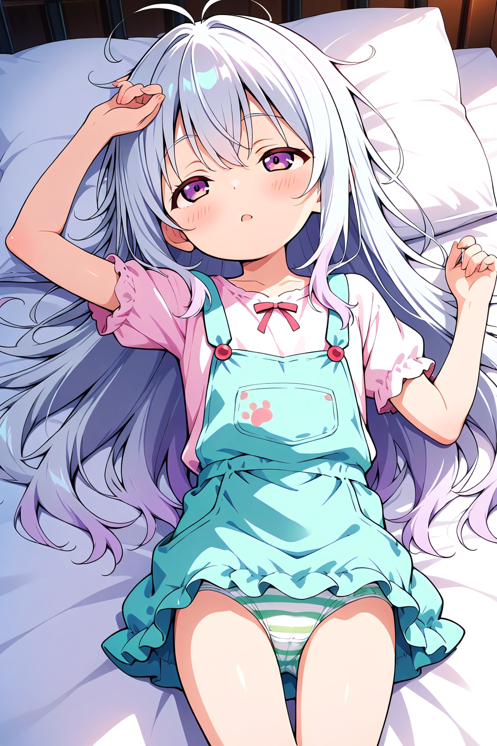 ふかふかベッドの寝起き姫