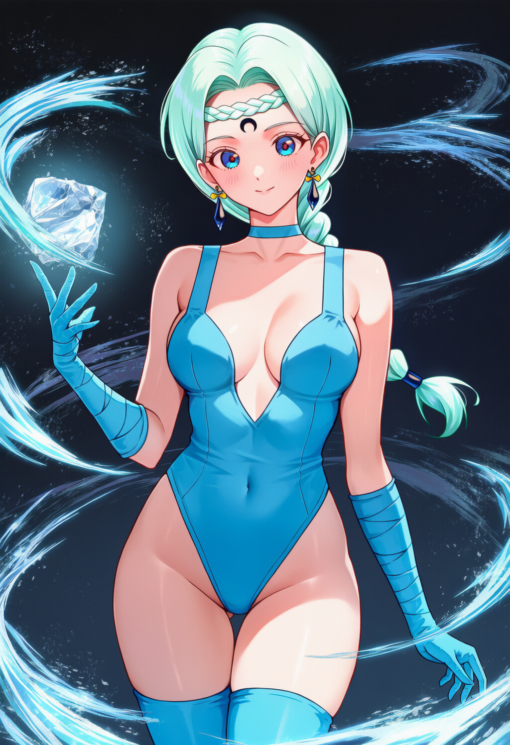 氷の塊を作るベルチェ
