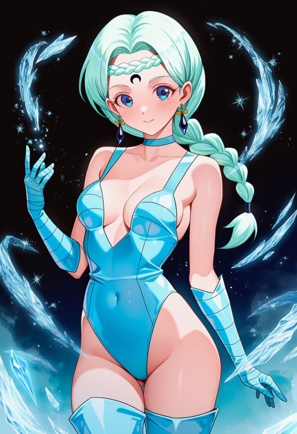 氷の塊を作るベルチェ