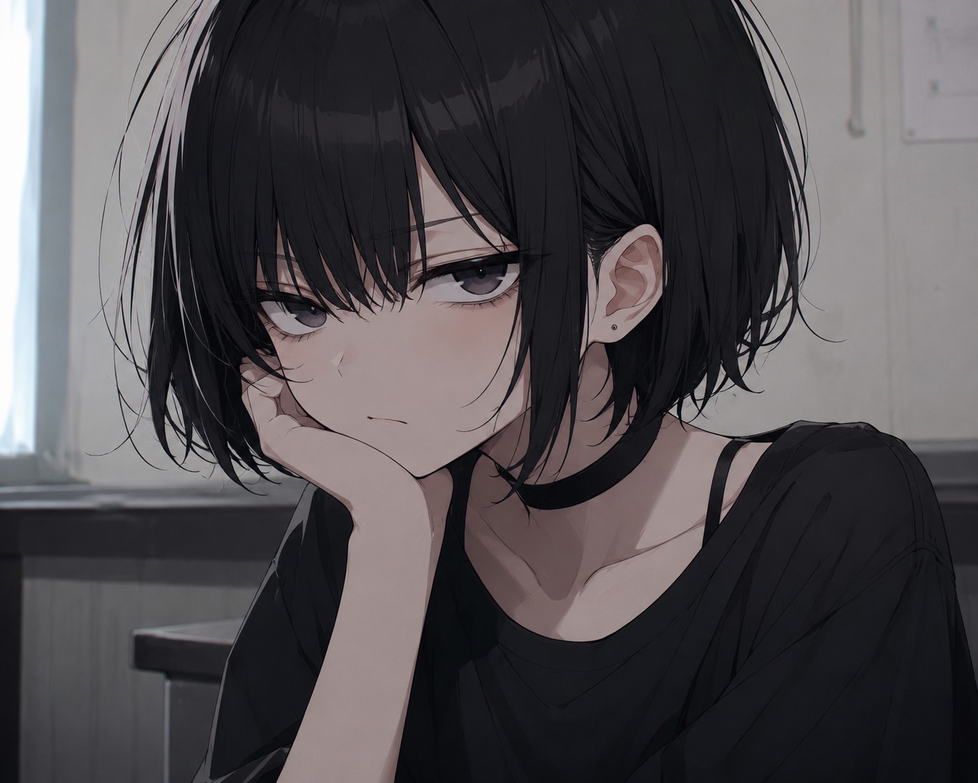 にらまれる