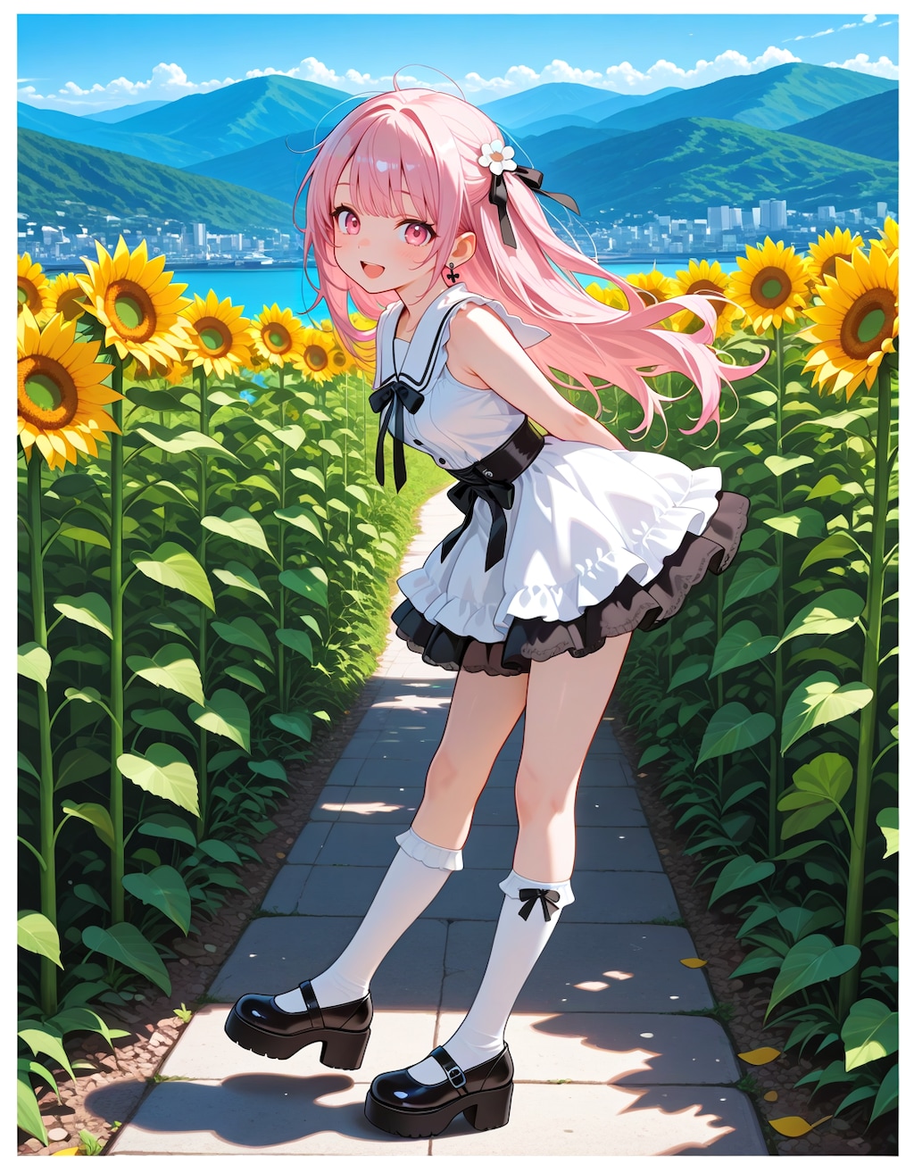 湖畔にて