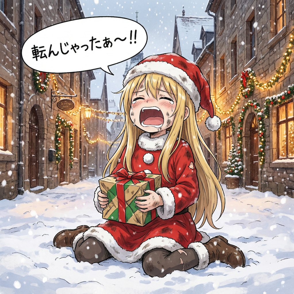 転んじゃったぁ😭