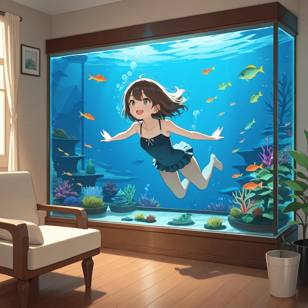 水中詰め合わせ 水槽のある部屋編