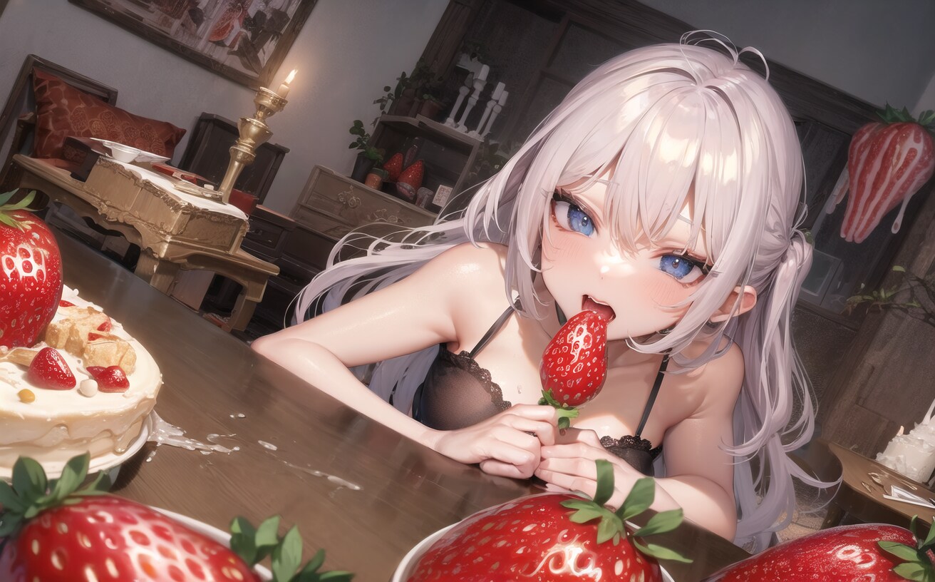 いちごを貪るもの