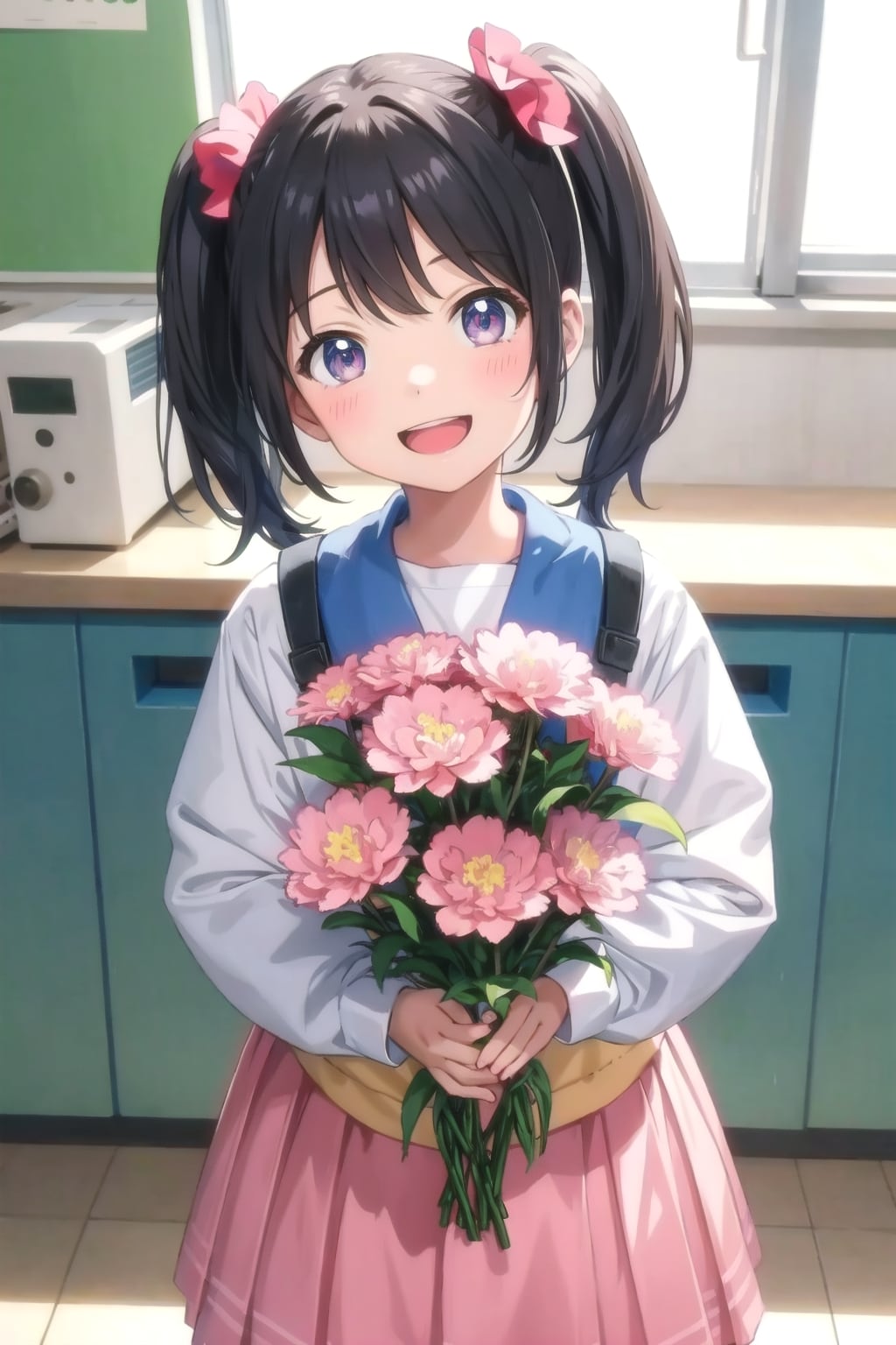 母の日に花を贈る
