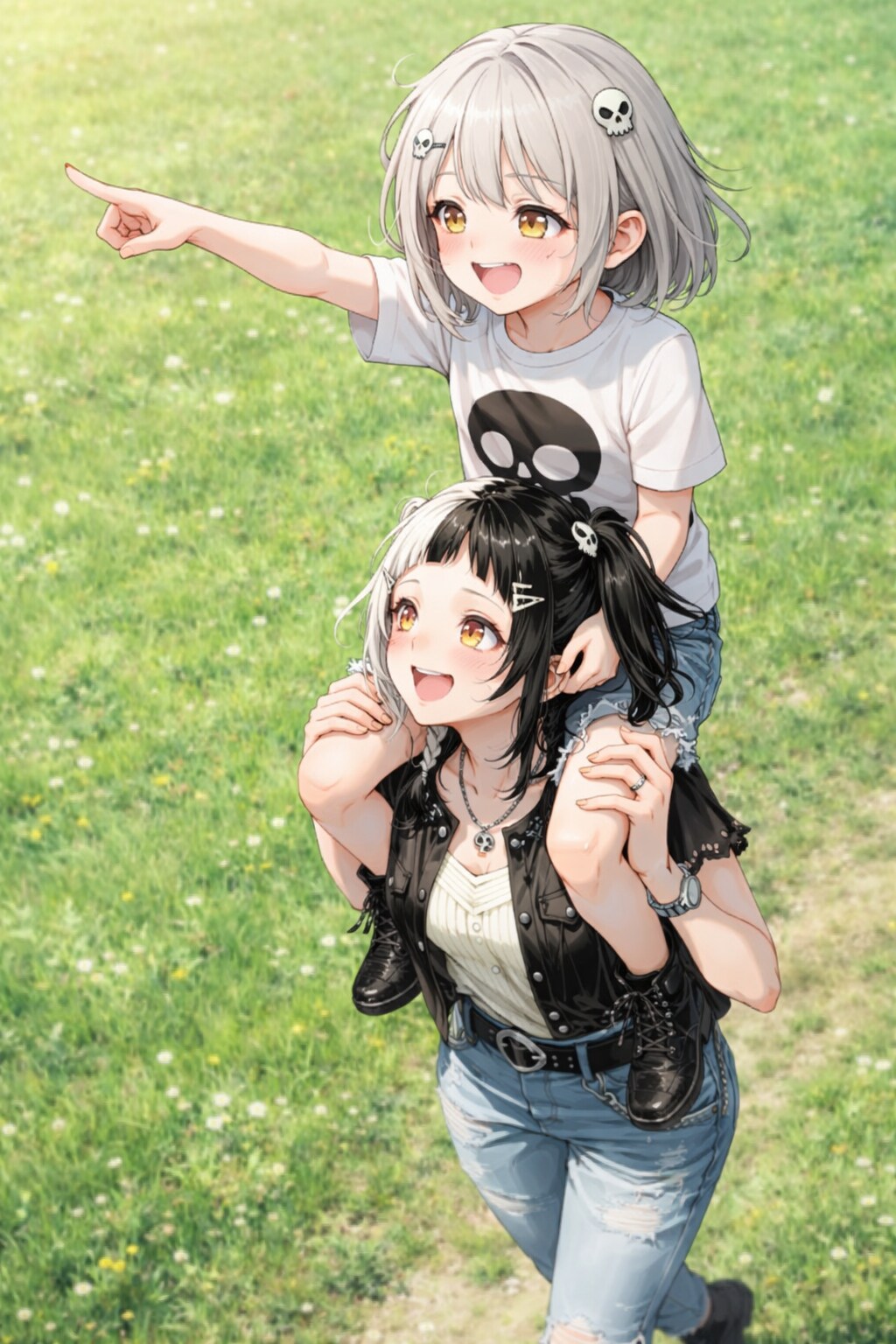 遊んでもらう。