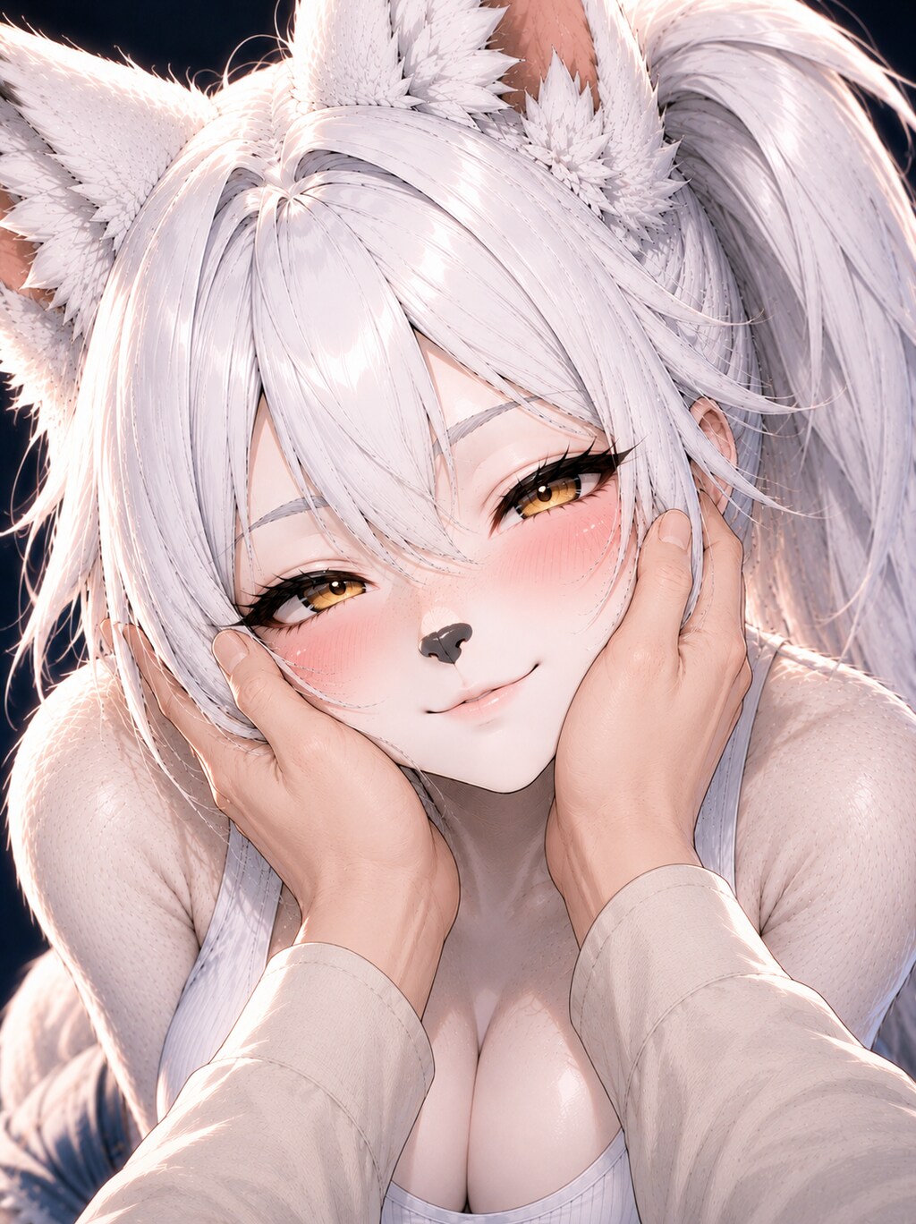 ゲームのアバターと戯れる