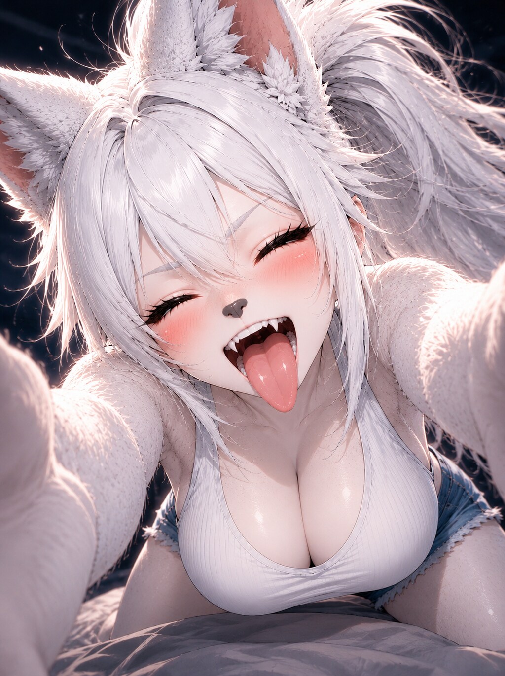 ゲームのアバターと戯れる